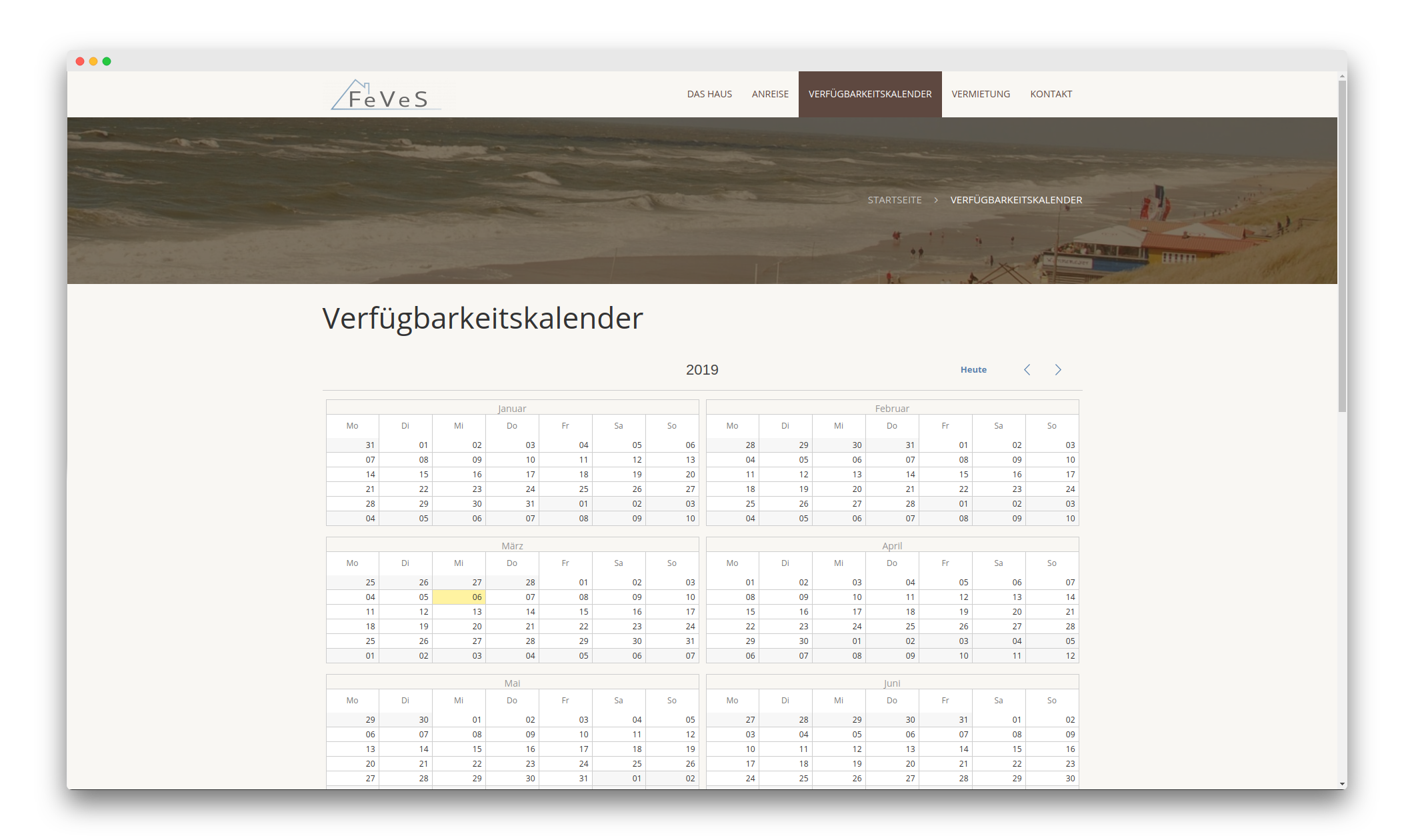 Belegkalender